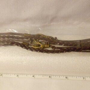 Vibrant Brown Women's Bracelet with Love Charms. 7"-8.5". Bundle To Save